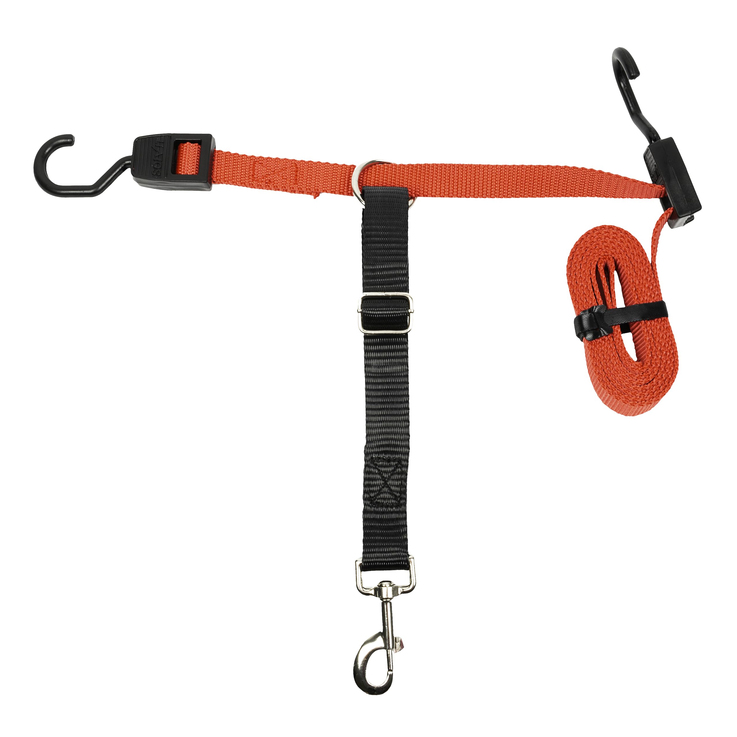 PetSafe Happy Ride Dog Zipline - Secure Backseat Mobility Dog Travel Restraint - Decreases Driver Distraction - Adjustable Strap & Quick-Release Tether Clips - Tool-Free Installation, Zipline Only
