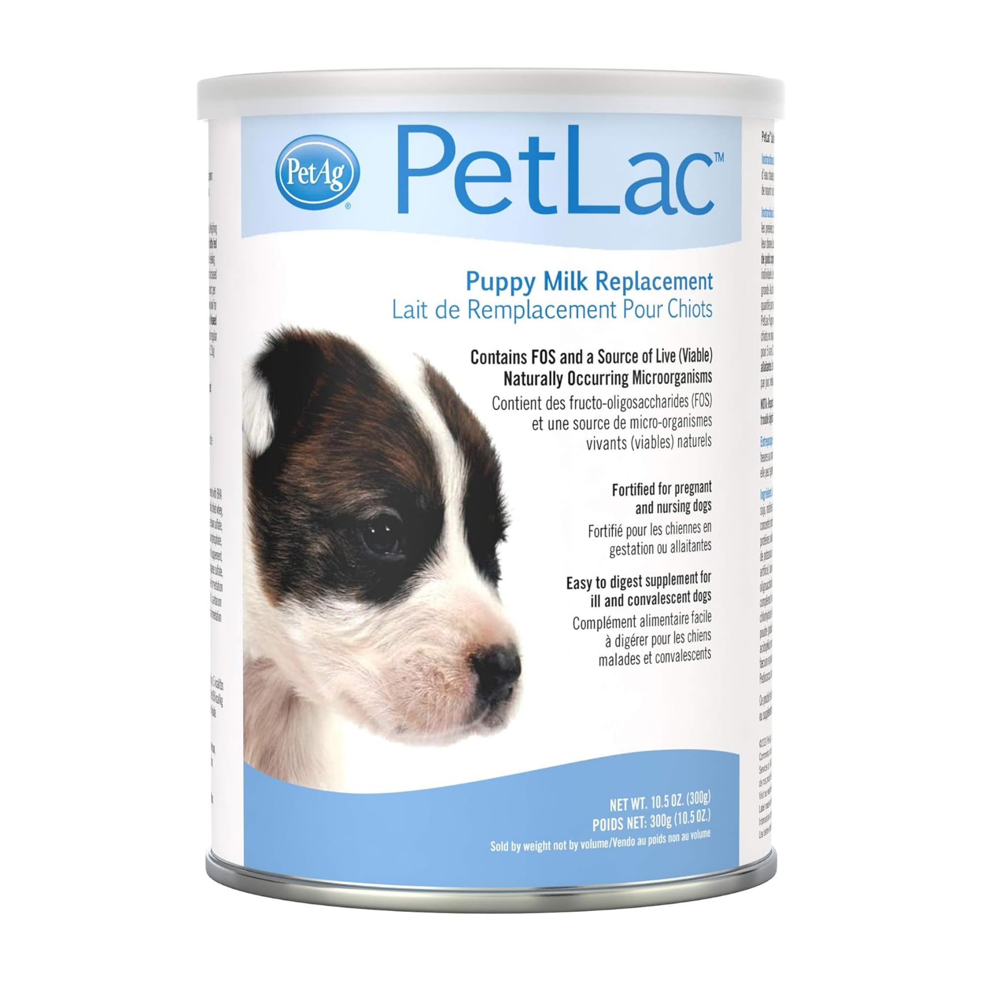 Pet-Ag PetLac Powder for Puppies - 10.5 oz - Puppy Milk Replacement Powder Puppies Newborn to Six Weeks Old - Easy to Digest