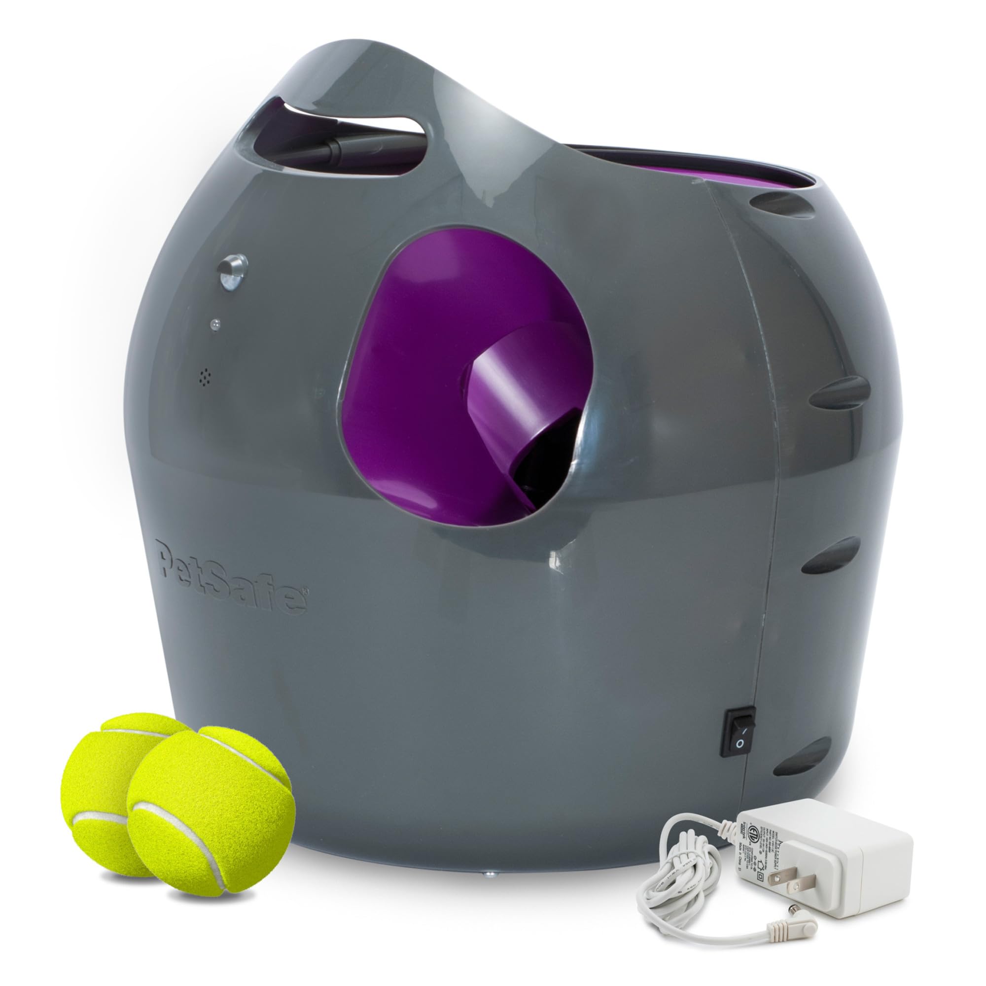 PetSafe Automatic Ball Launcher - Interactive Fetch Game - Hands-Free Fetch Training - Adjustable Range - Includes Tennis Balls - Indoor Outdoor Play - Motion Sensors - Automatic Sleep Mode, Automatic Ball Launcher