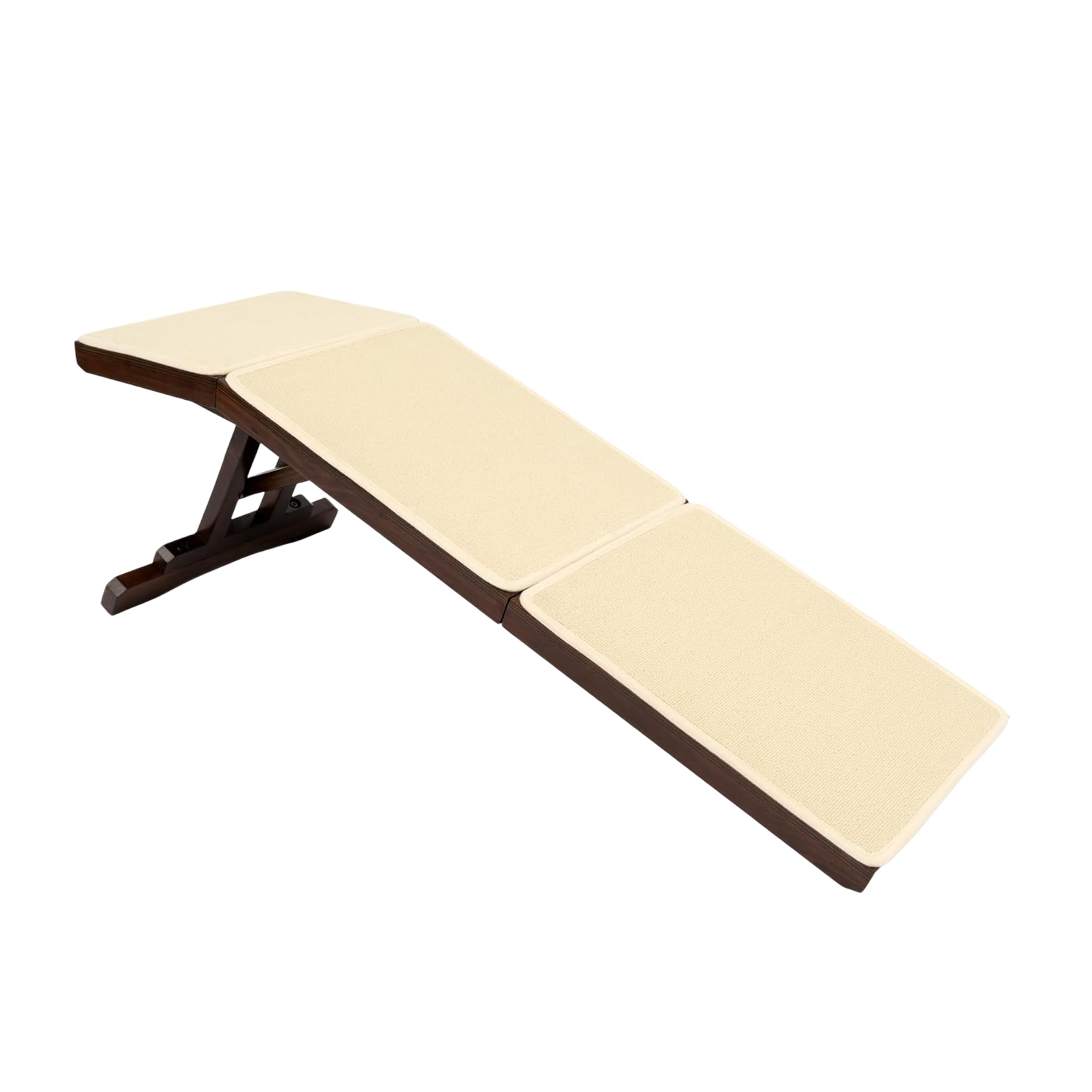 PetSafe CozyUp Sofa Ramp - Adjustable Height Anti-Slip Couch Access Ramp - Heavy Duty Carpet Cover for High Traction - Foldable & Easy to Carry - Older Pet Climbing Aid - Espresso Wooden Finish, Espresso